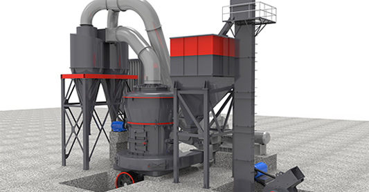 MTW歐版磨粉機三維流程圖